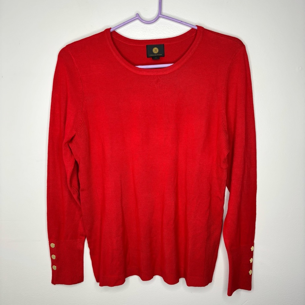 JM Collection Crew Neck Top